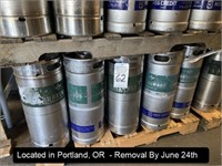 LOT, (20) SS 1/6 BARREL KEGS (5.16 GAL, NOT ALL