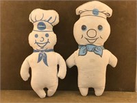 (2) Assorted Vintage Stuffed Pillsbury Doughboys