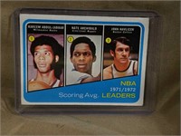 NBA 1971/72 Kareem Abdul Jabbar Scoring Leaders