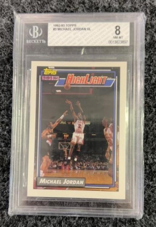 Graded Michael Jordan 1992 Topps Card