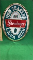 Vintage Steinlager beer advertising mirror