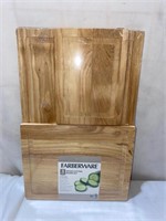 Farberware Wood Utility Boards Set Of 3 SMALL CHIP