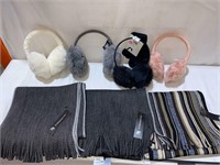 WOMANS SCARFS AND EARMUFFS/7PCS