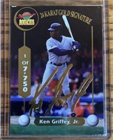 Rare 24K Gold Ken Griffey Signature Card