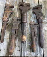 5 Antique Wrenches