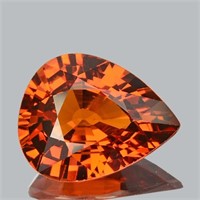 Natural Mandarin Orange Spessartite Garnet{Flawles