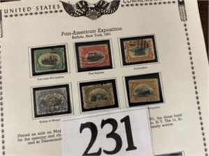 1901 PAN-AMERICAN EXPO 6PC STAMP COLLECTION