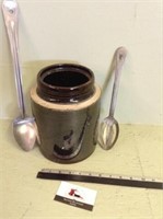 Brown Stoneware Canning Jar