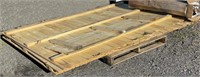 (3) sections of stockade fence 6' h x 8' L