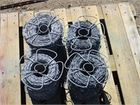 (4) Rolls Barbed Wire w/Factory Ends