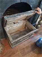 Antique Wooden Tool Trunk