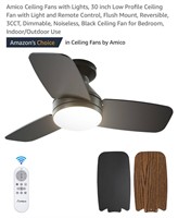 Amico Ceiling Fans with Lights, 30 inch
