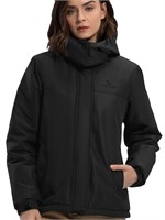 WF9684  CAMEL CROWN Ski Jacket, Black, Windbreaker