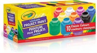 Crayola 10 Paint Jars Assorted Classic 59ml