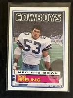 1983 TOPPS NFL FOOTBALL "BOB BREUNIG" NO. 43 PIC
