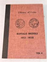 Buffalo nickel album 1913-38, 65 coins