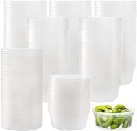 Lawei  Plastic Deli Food Containers with Lids - 8