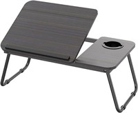 Adjustable Laptop Stand Bed Table with Foldable Le
