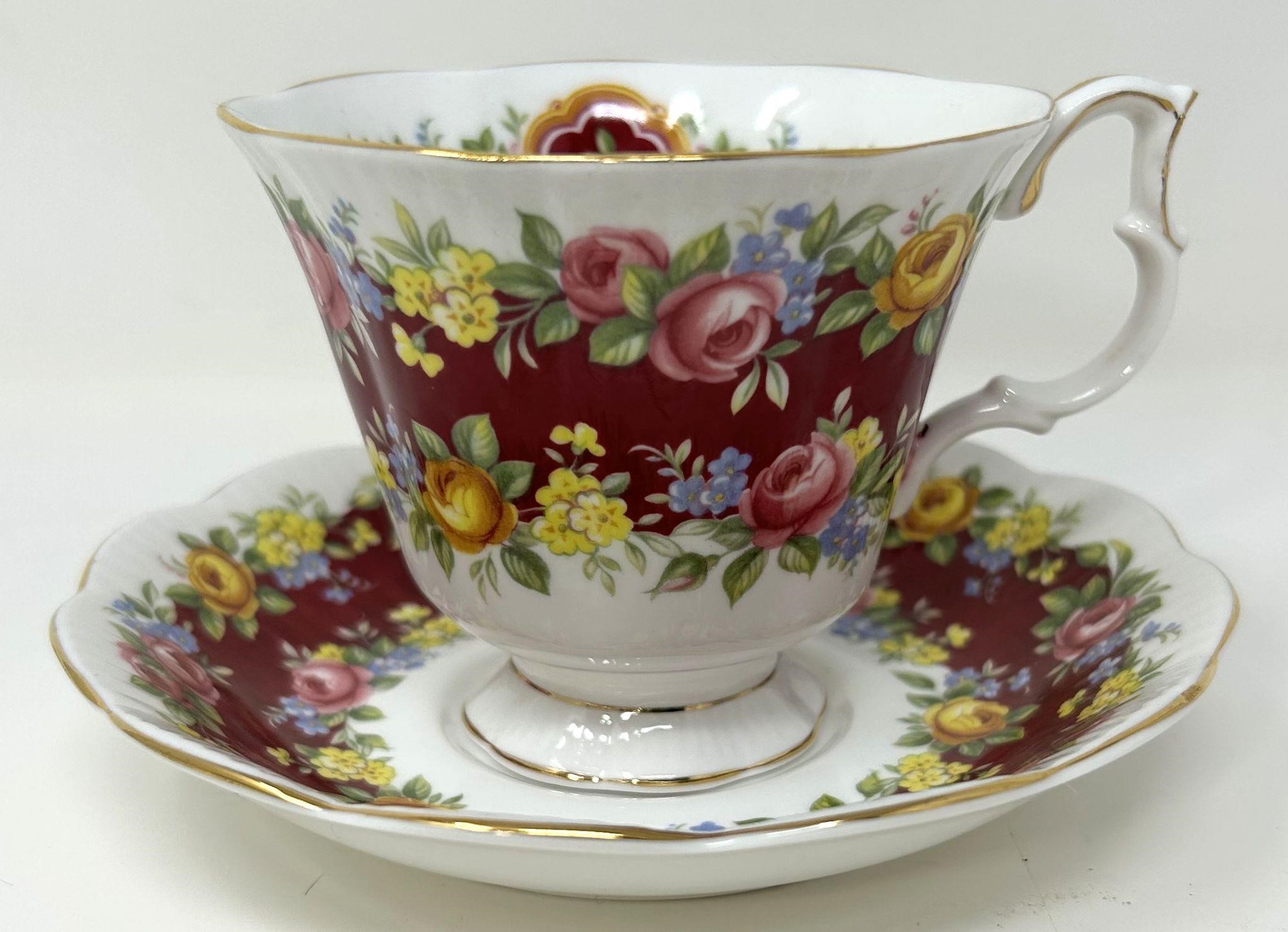 Cup & Saucer-Royal Albert-Garland Series-Elegance