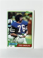 Rookie Card 1981 Topps Fred Smerlas