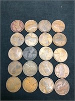 (20) 1914 Lincoln Wheat Pennies