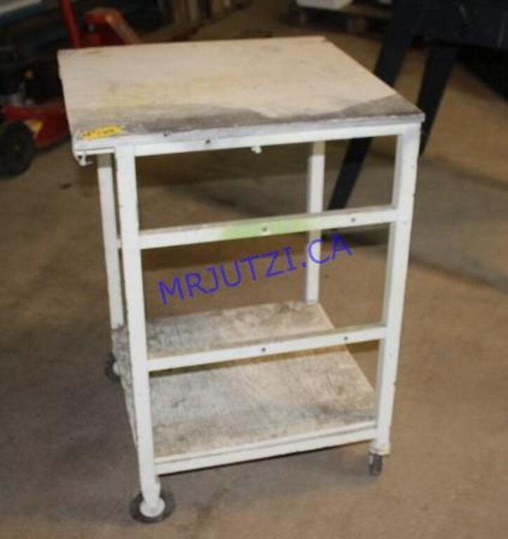 White Rolling Cart