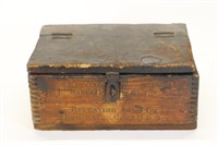 Winchester Wood Ammo Box - hinged lid