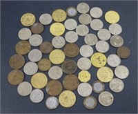 Bag of 53 Misc. Tokens - 10 Monitor Tavern, 7