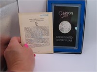 Rare 1884cc Carson CIty UNCirculated Silver Dollar