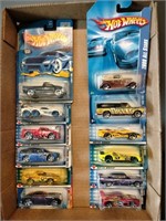 Flat of Hot Wheels