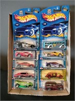 Flat of Hot Wheels