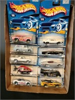 Flat of Hot Wheels