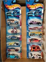 Flat of Hot Wheels