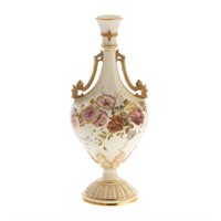 Royal Worcester china panel vase