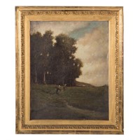 Eugene Galien-Laloue. Barbizon Landscape, oil