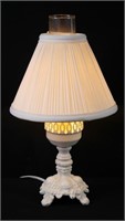 Hurricane Glass Table Lamp 14.5"