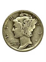 Set of 5 Mercury Dimes