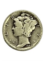 Set of 5 Mercury Dimes