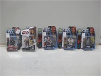 Five NIP Star Wars Collector Characters