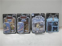 Four NIP Star Wars Collector Characters