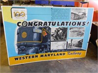 Western Maryland Railways 100th Anv. sign