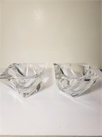 Pair - Orrefors candle holders