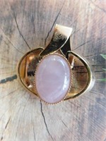 ROSE QUARTZ PENDANT ROCK STONE LAPIDARY SPECIMEN