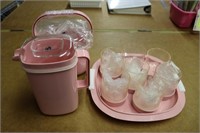 Camellon Pink Patio Drink Set