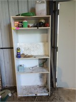 Shelf with contents: oil filters, air filters,