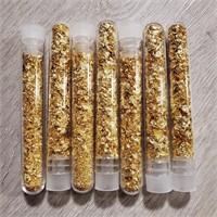 (7) Tubes of Gold Flake / Leaf Gold