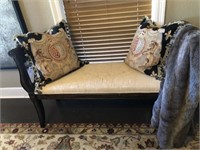 Wood & Upholstered Bench