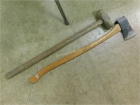 True Temper single blade ax & sledge hammer