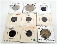 Foreign Coins - German Pfennigs, Russian