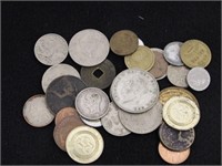 (32) ASSORTED FOREIGN COINS